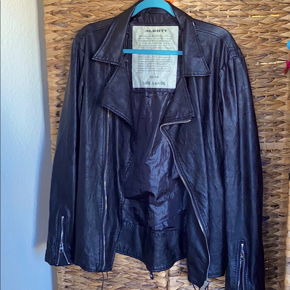 Faux Italian Leather Jacket, Alcott
